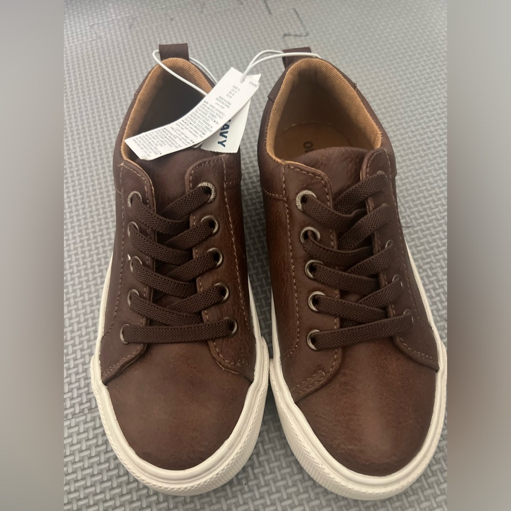 Brown boys shoes
